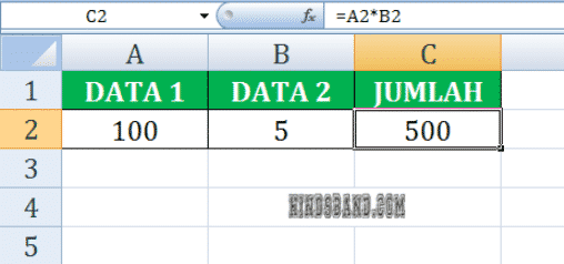 Rumus Excel Perkalian