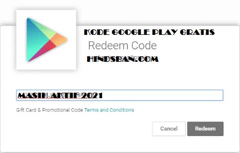 kode google play gratis