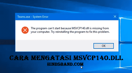 The program can't start because d3dx9_39 dll is missing from your Computer. Try reinstalling the program to Fix this problem.. The program can't start because riotgamesapidll is missing from your Computer. Try reinstalling the program to Fix this problem.. Cara memperbaiki msvcp120.dll missing Error Windows. Reinstalling the application may fix this problem